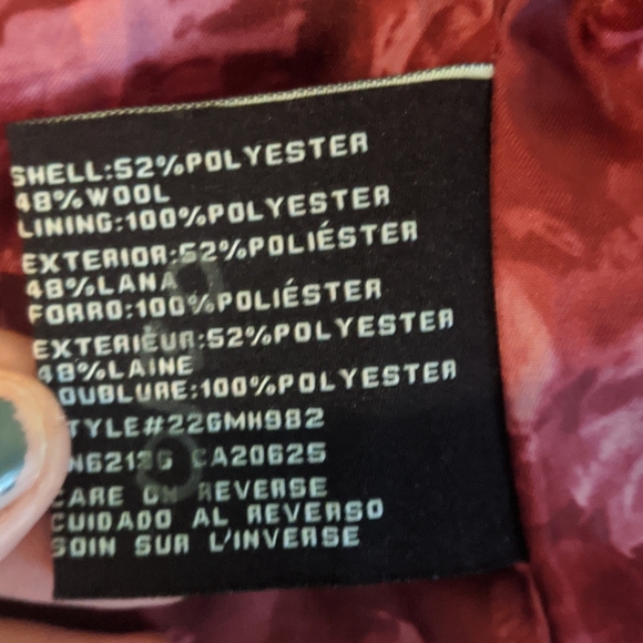 Asymmetrical Red Guess Coat 💯 - Picture 8 of 9